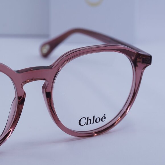 Final Price! Chloe CH0012O 006 Pink Eyeglasses 50mm - Picture 4 of 10